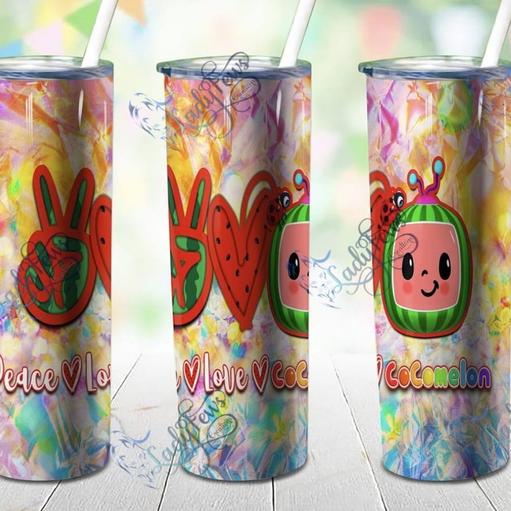 Cocomelon Inspired Melon TV Tumbler